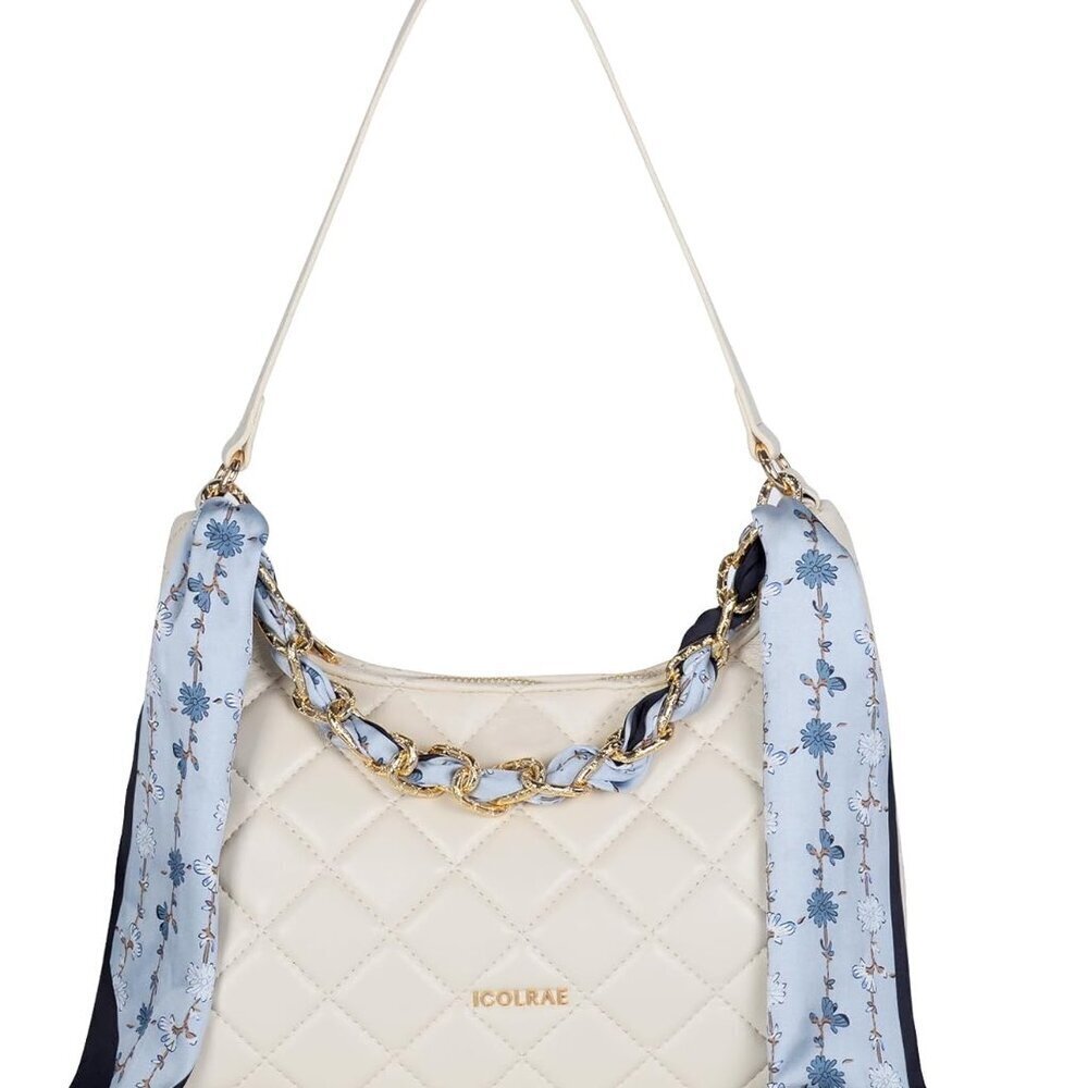 Women Quilted Faux Leather Shoulder Bag Mini Clutch Purse Everyday Use